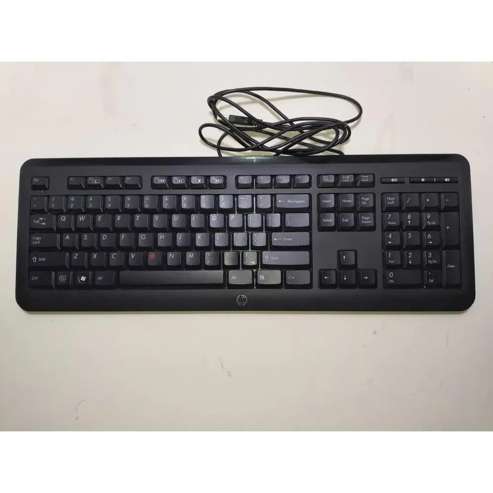 HP HEWLETT PACKARD Model KU-1060 Black USB Wired Keyboard